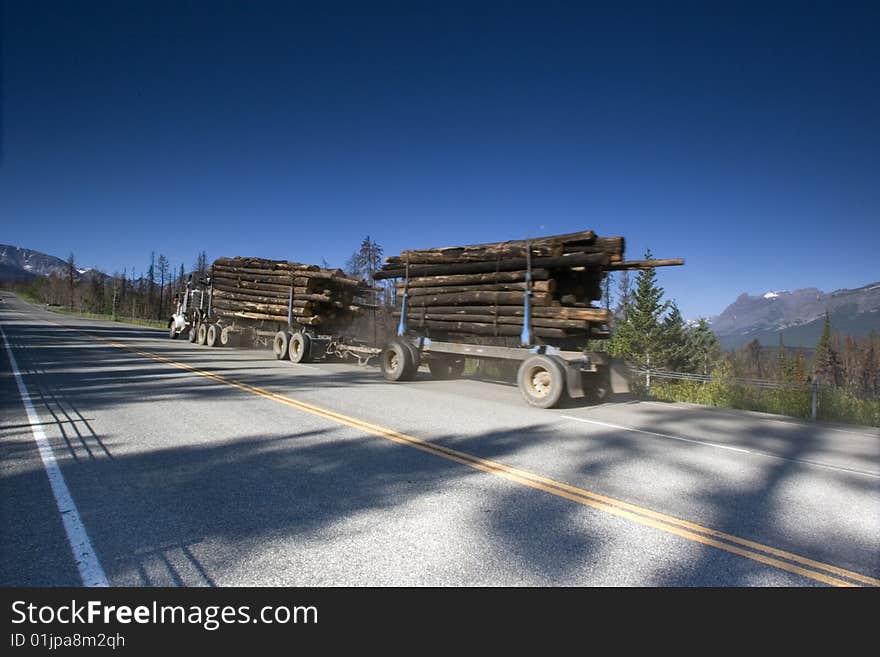 Semi Truck in  Montana, USA