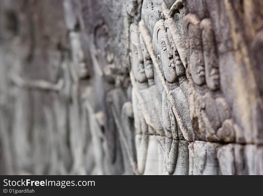 Carving at Angkor Thom