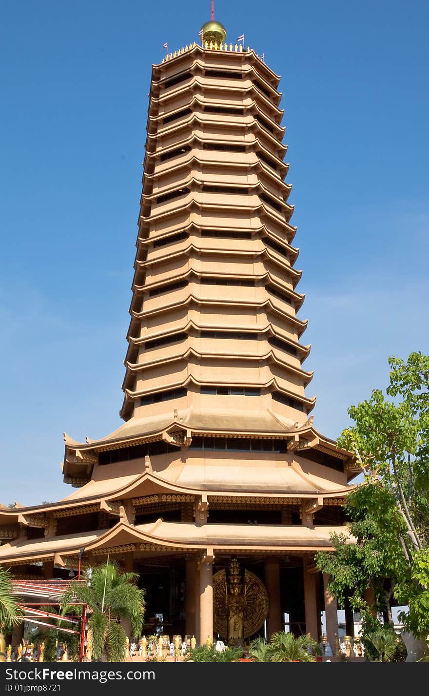 Traditional Chinese style building, the temple of Kuan Im U Lai, Chinese most sacred god. Bangkok, Thailand. Traditional Chinese style building, the temple of Kuan Im U Lai, Chinese most sacred god. Bangkok, Thailand