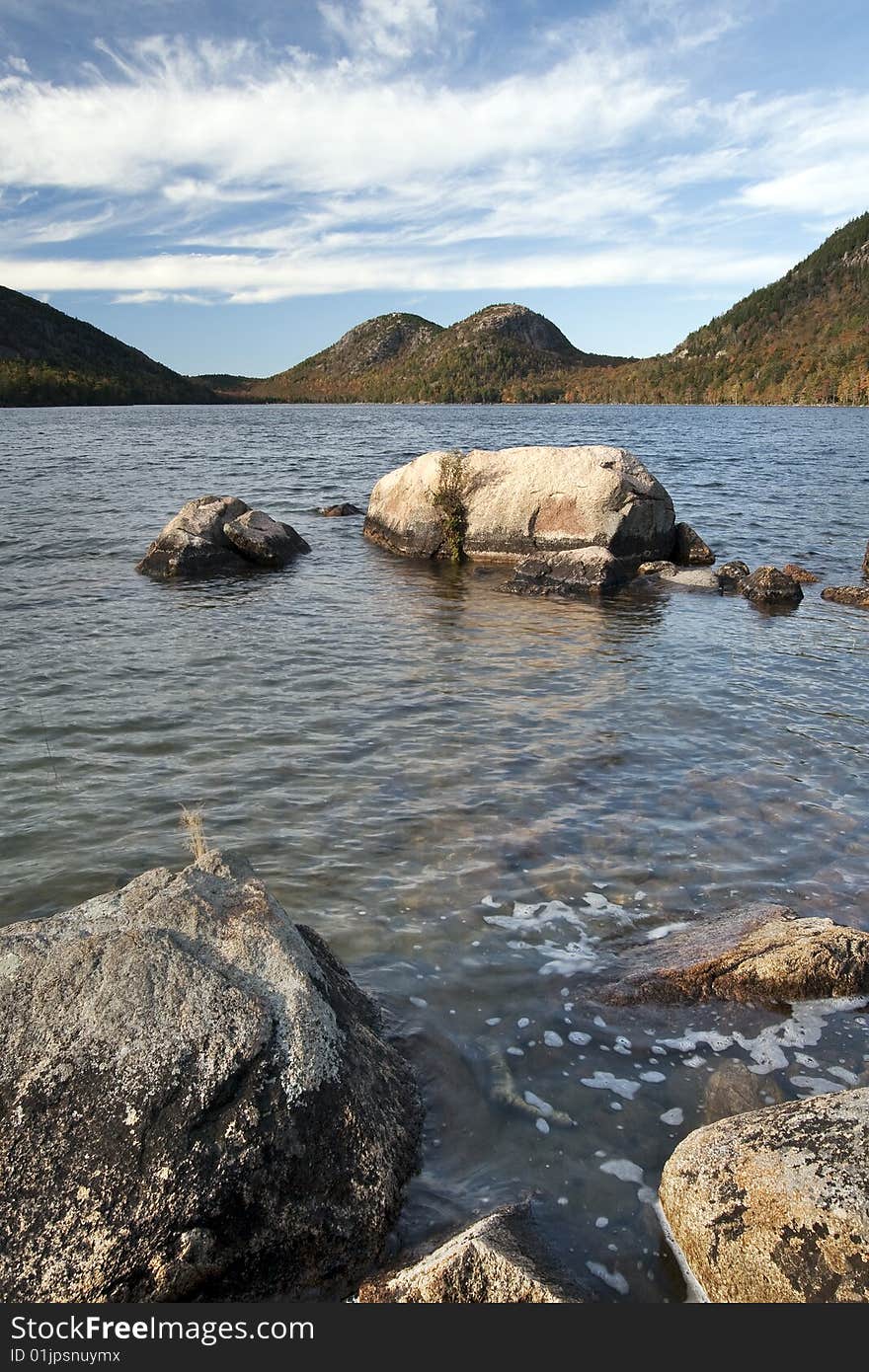 Boulders And Bubble Mountains At Jordan Pond