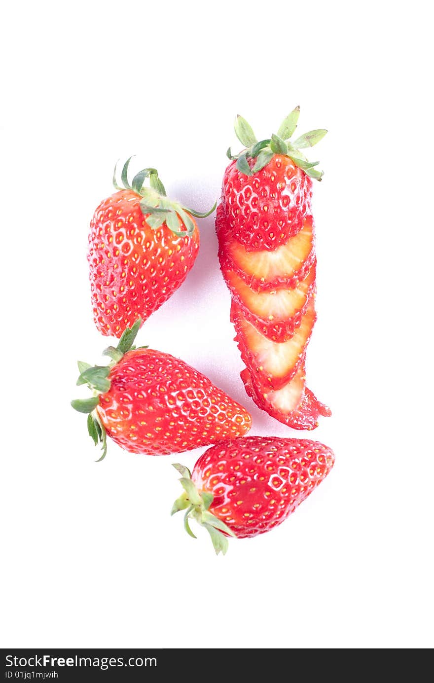 Strawberry Isolated on White