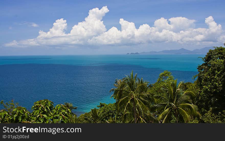 Wonderful view of island phangan in march. Wonderful view of island phangan in march