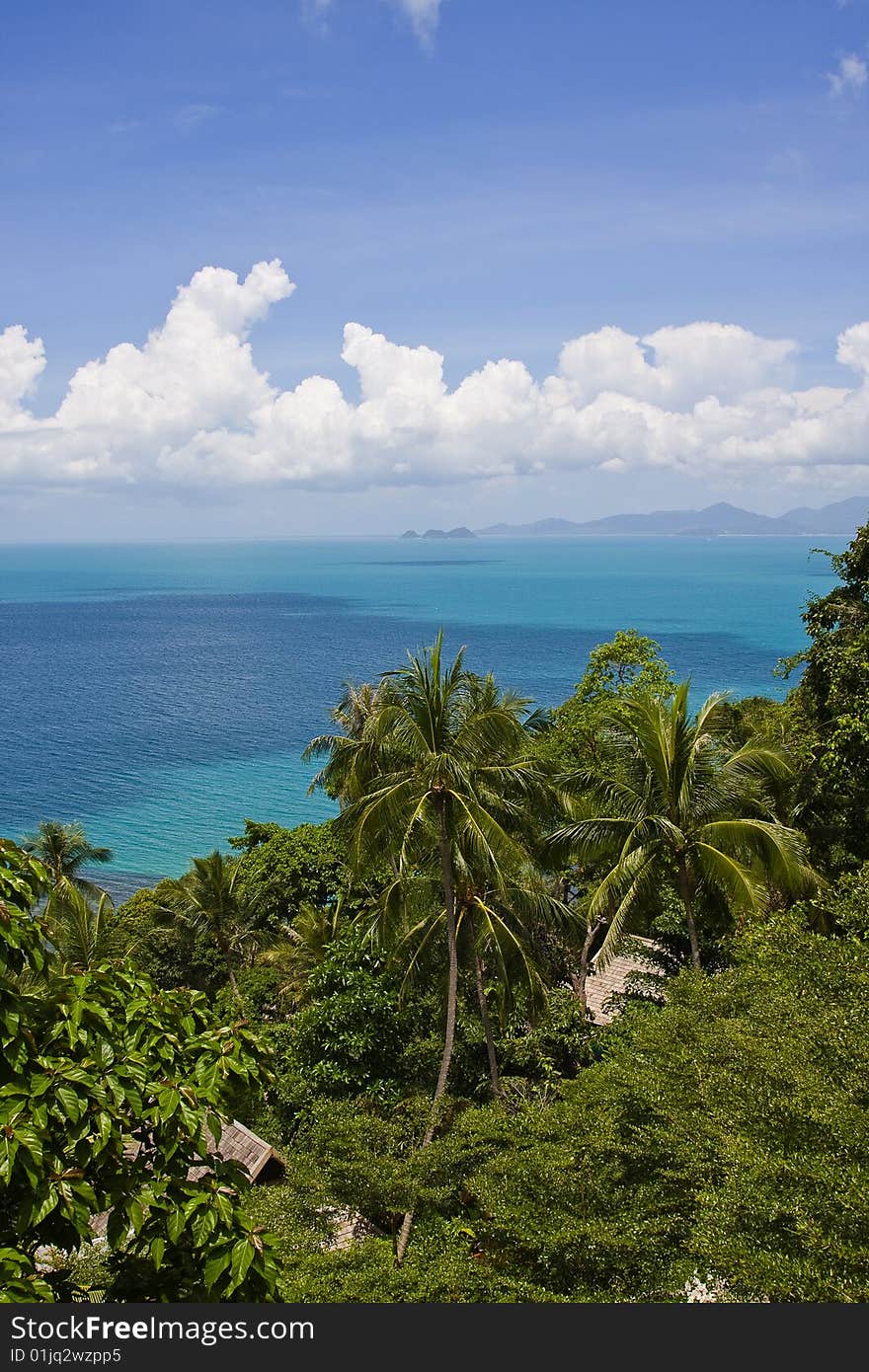 Wonderful view of island phangan in march. Wonderful view of island phangan in march