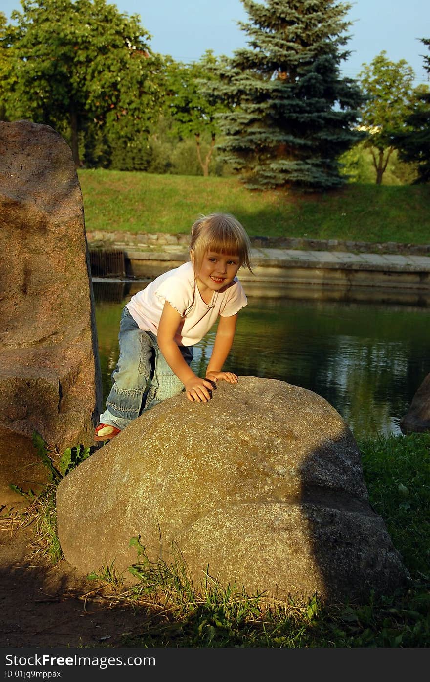 Child At Sunset