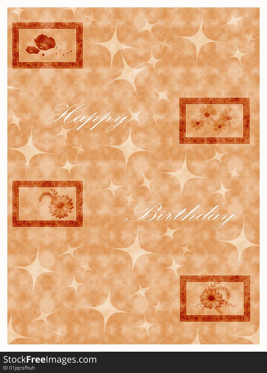 A funny and elegant layout for Happy Birthday cards