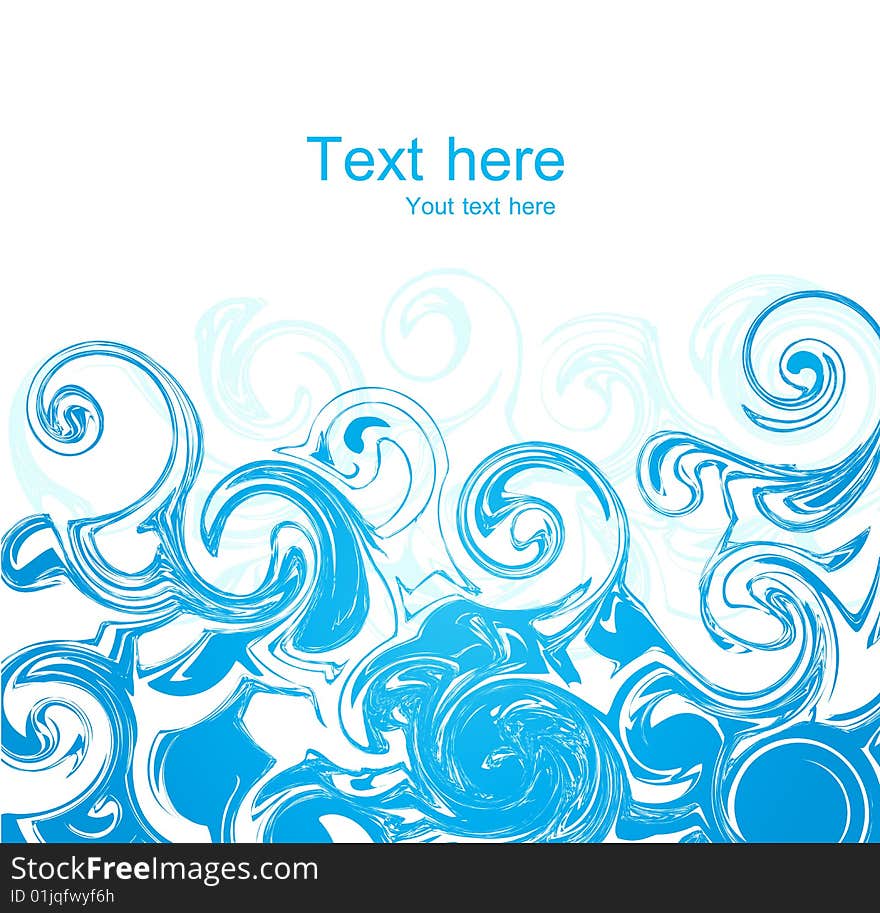 Vector blue waves