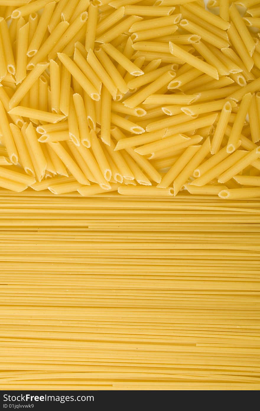 Uncooked pasta