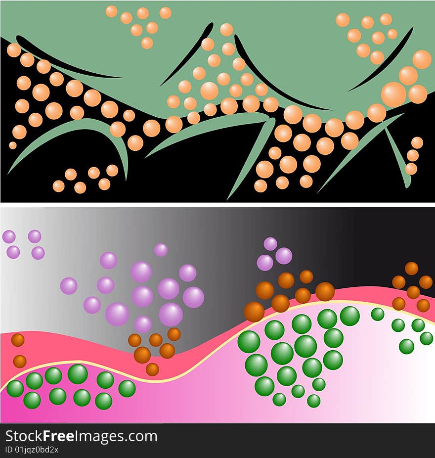 Vector figure of a background from color circles