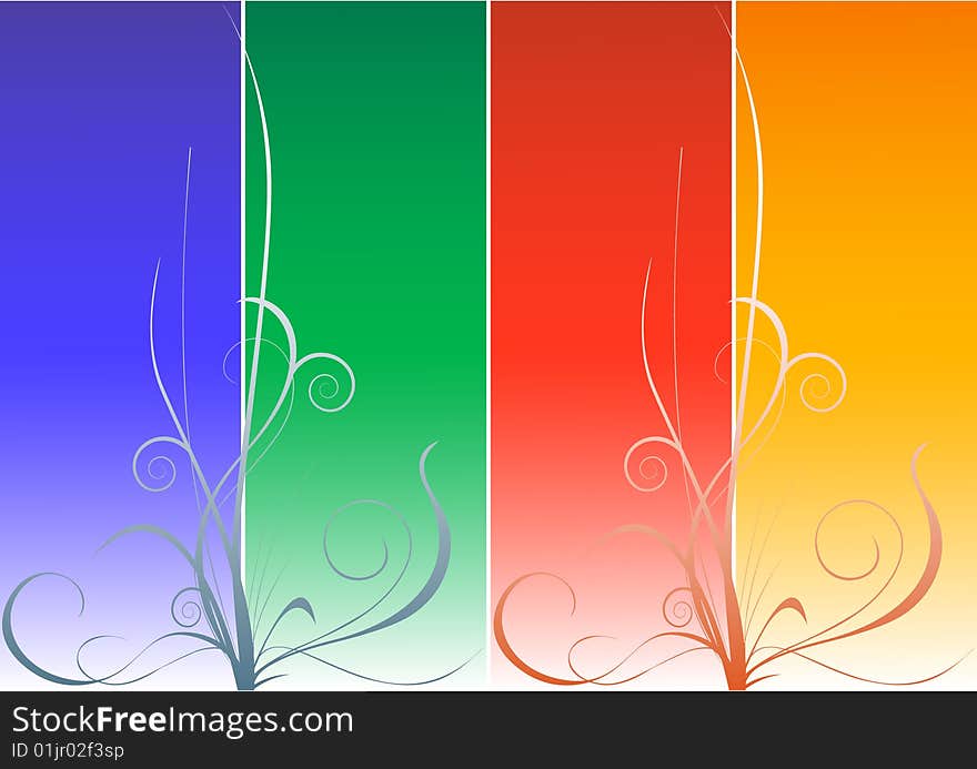 Vector figure of a background with elements design