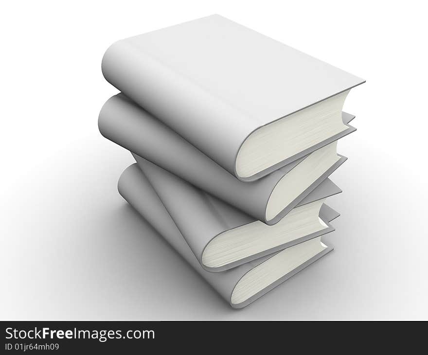 The big book on a white background. The big book on a white background