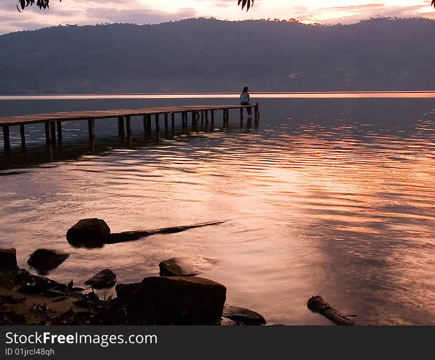 Sunset On The Lagoon