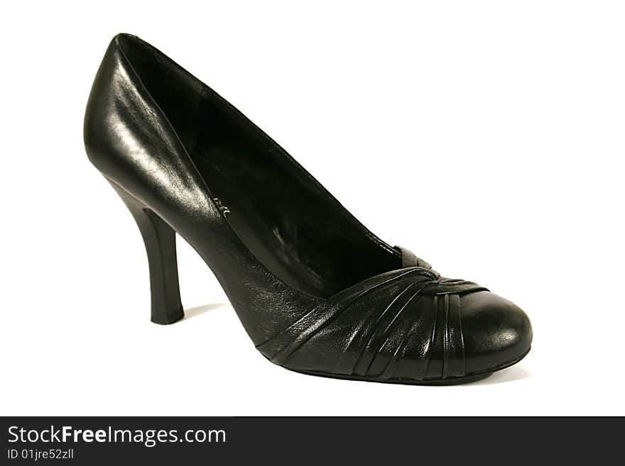 Black High Heel Woman Shoe