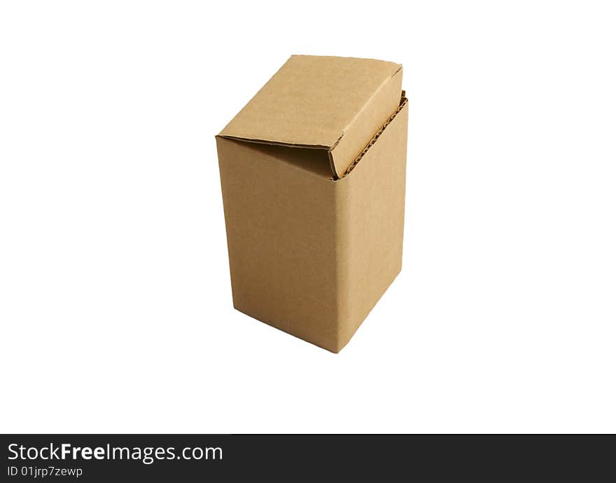 Box on white background, isolated