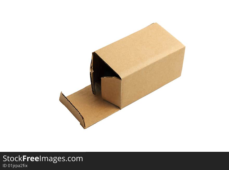 Box on white background, isolated