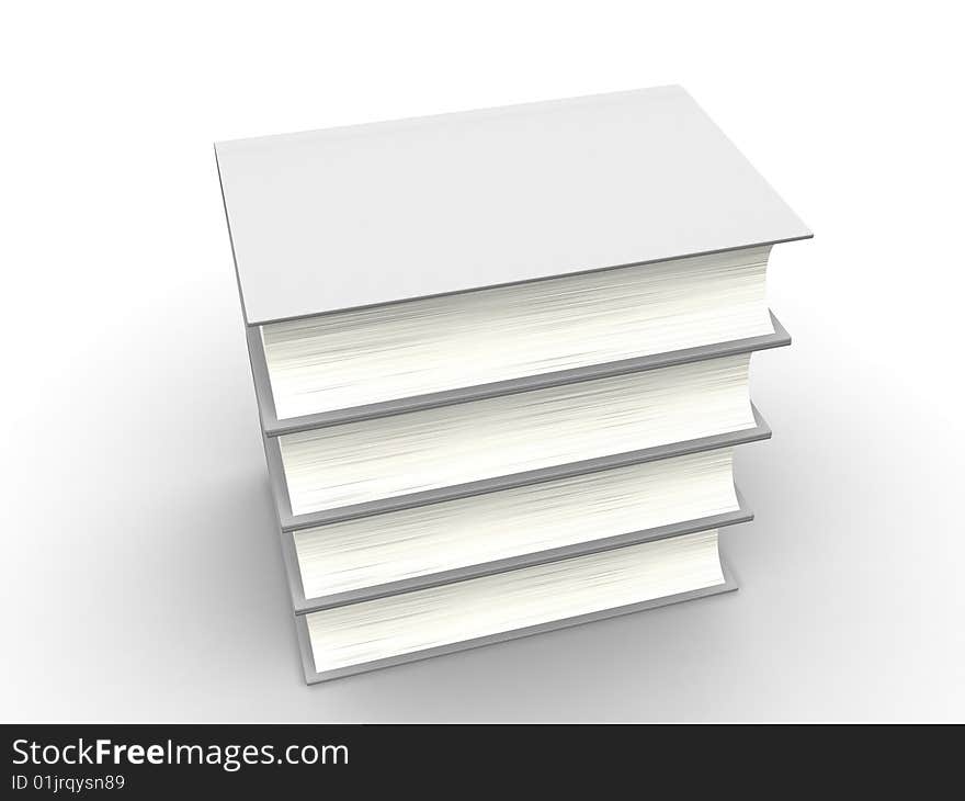 The big book on a white background. The big book on a white background