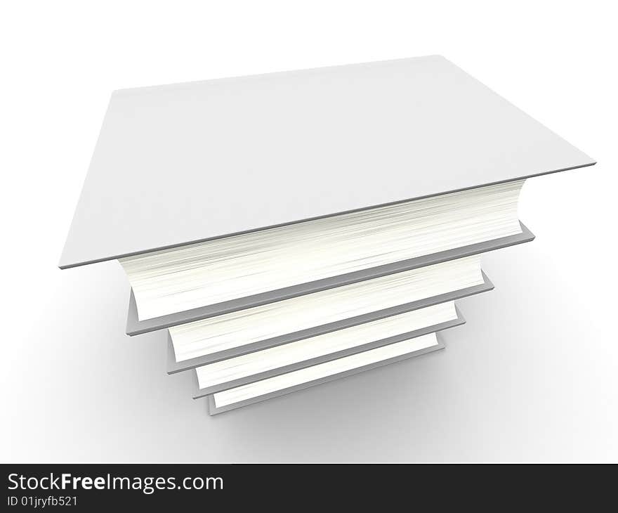 The big book on a white background. The big book on a white background