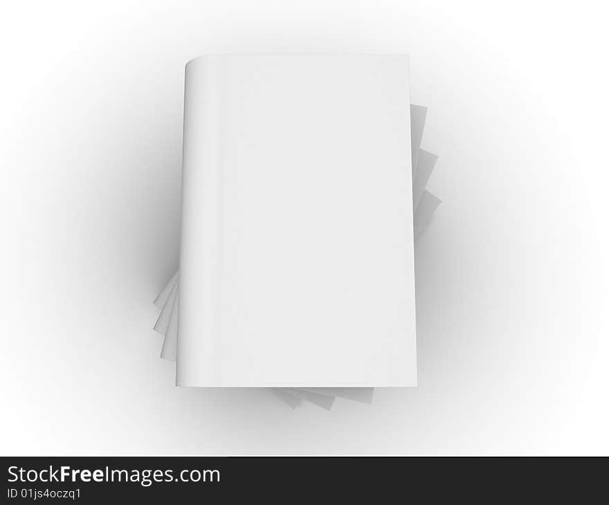 The big book on a white background. The big book on a white background