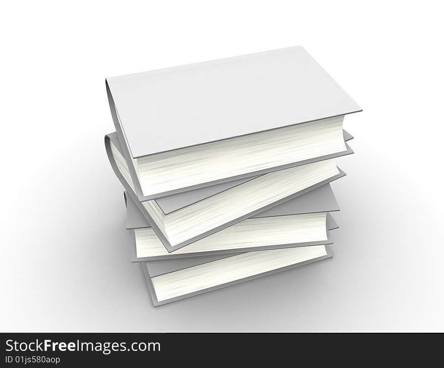 The big book on a white background. The big book on a white background