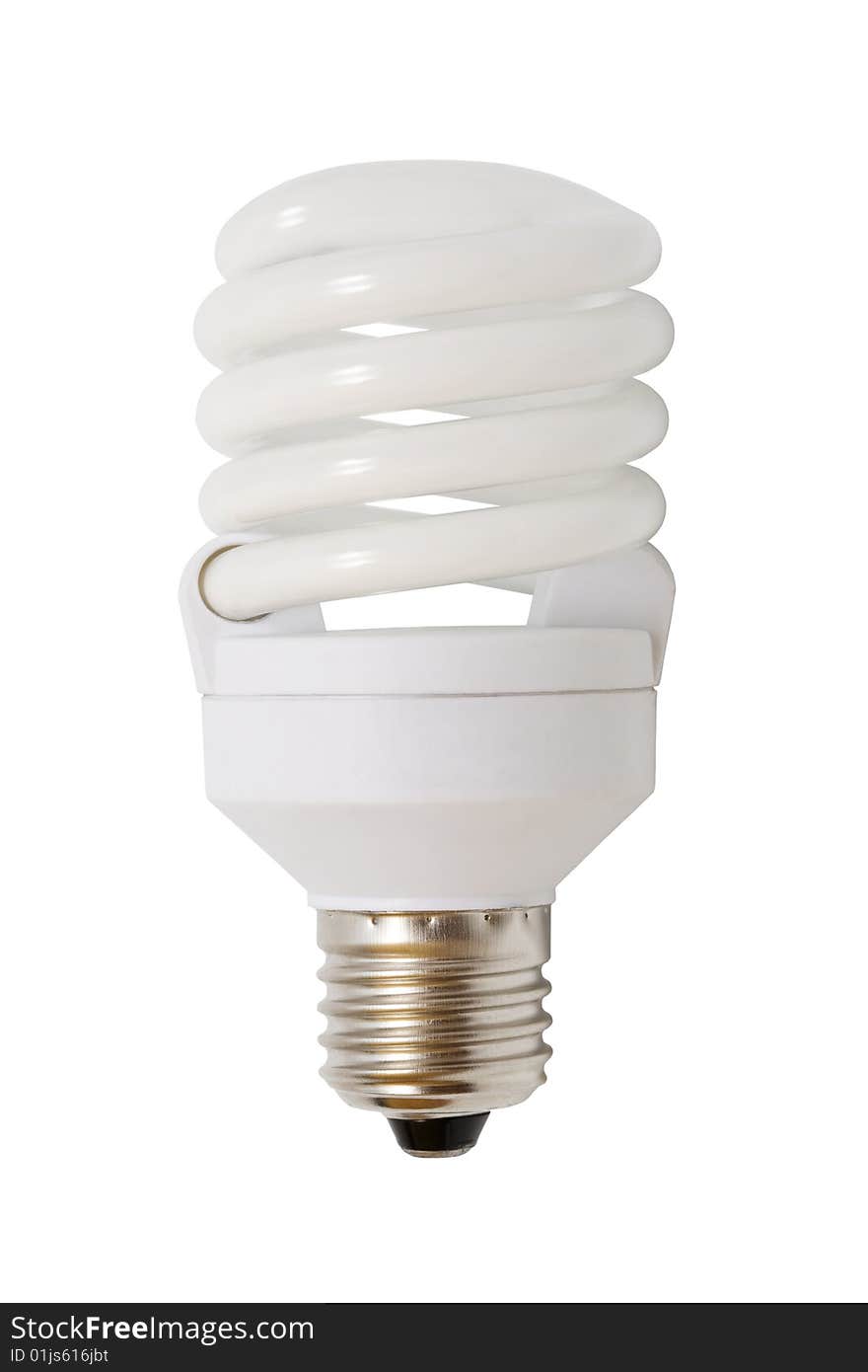 Modern electric lamp on a white background