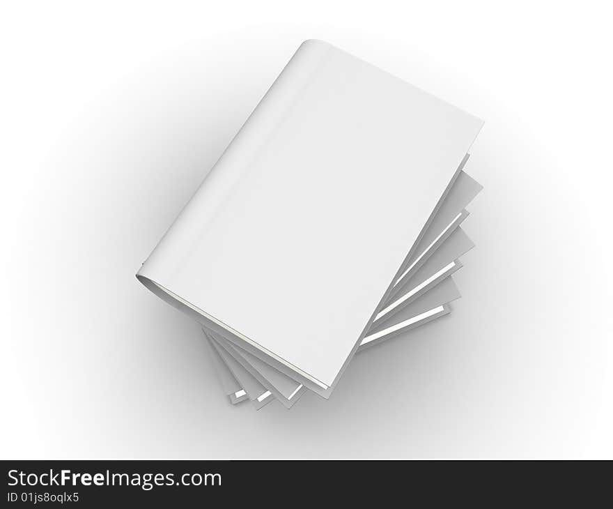 The big book on a white background. The big book on a white background