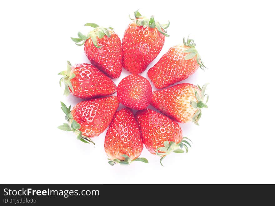 Strawberry Isolated on White