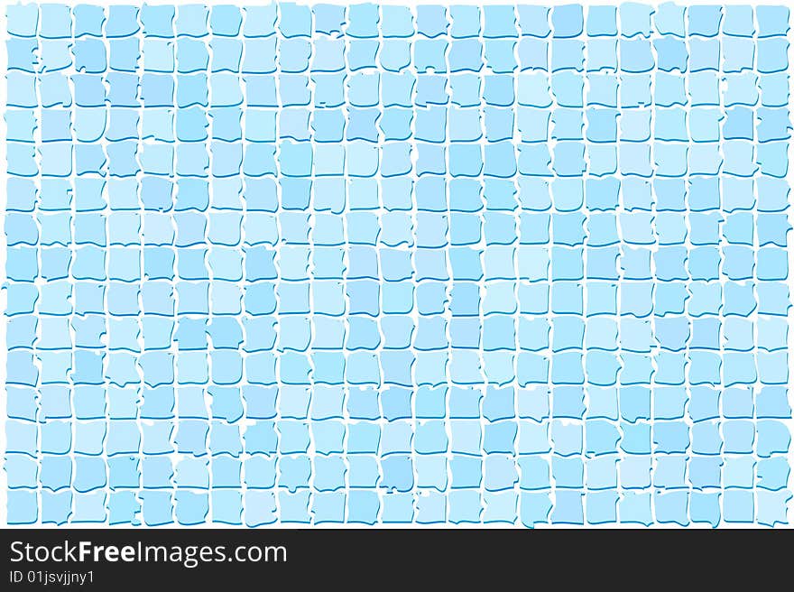 Vector illustration of blue tile