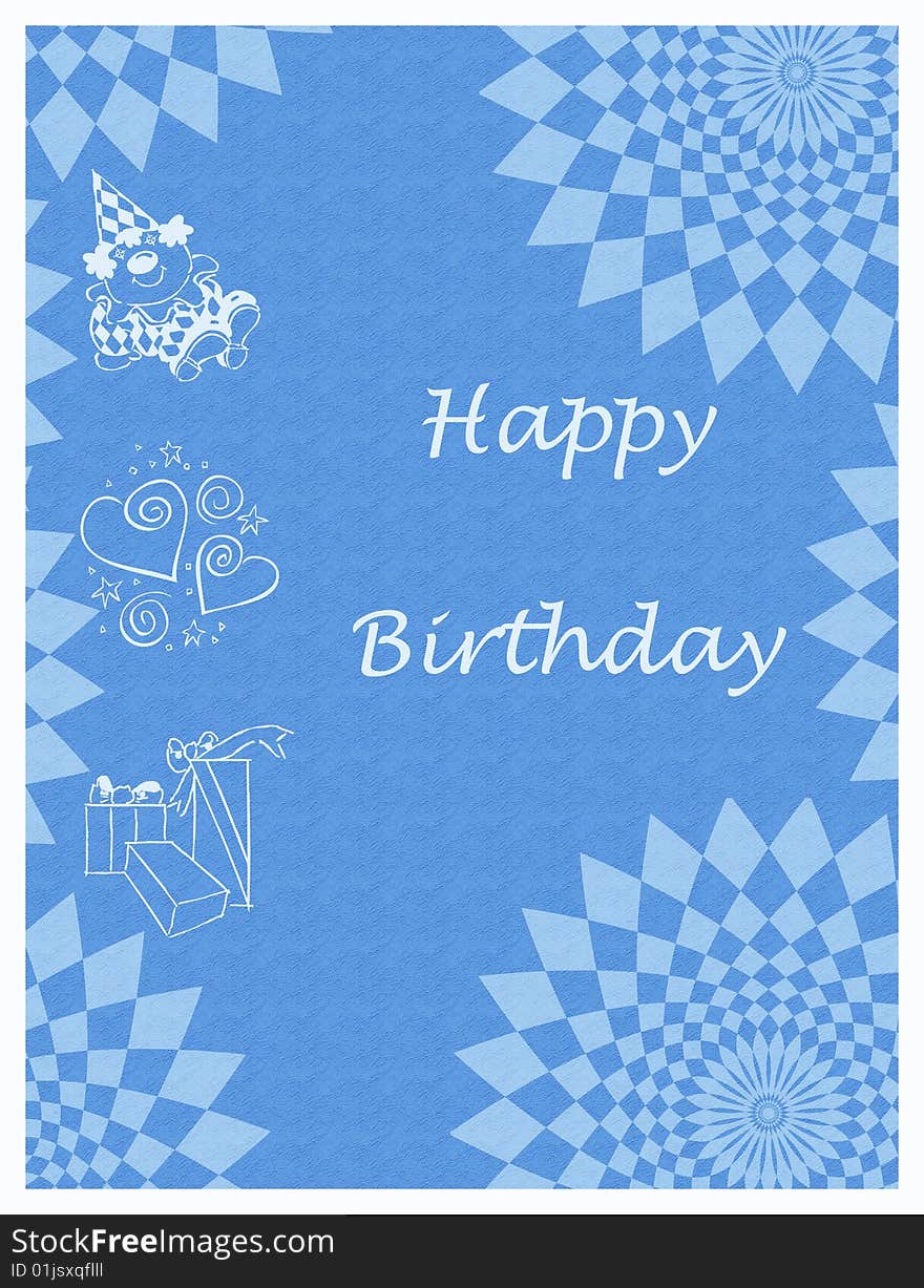 A beautiful happy birthday card