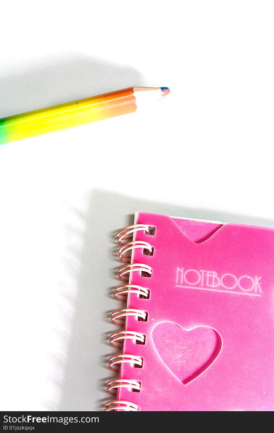 Back To School Notebook And Pencil