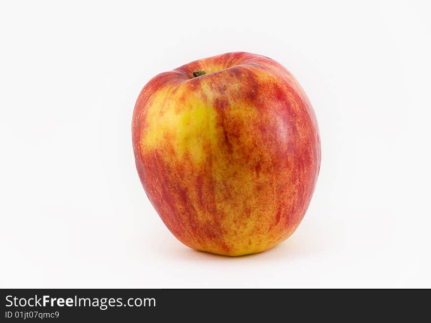 An Apple On White Background