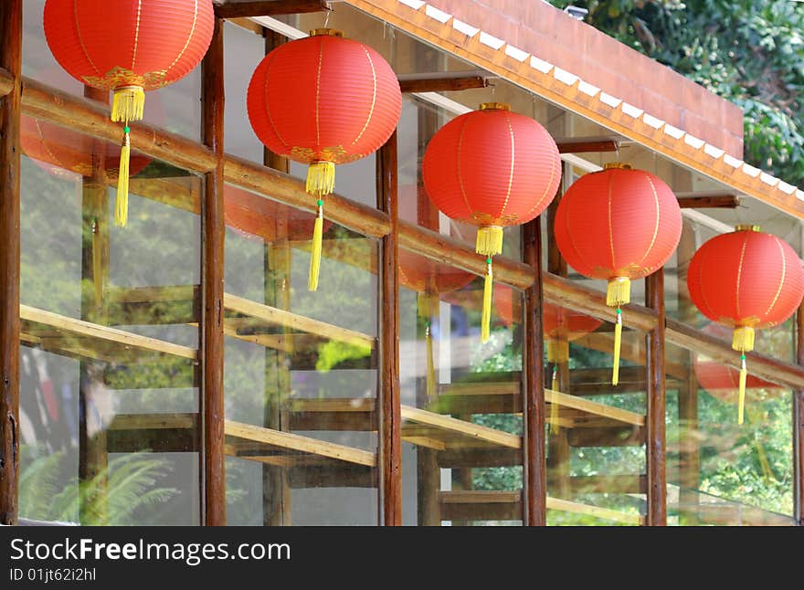 House with Red lanterns