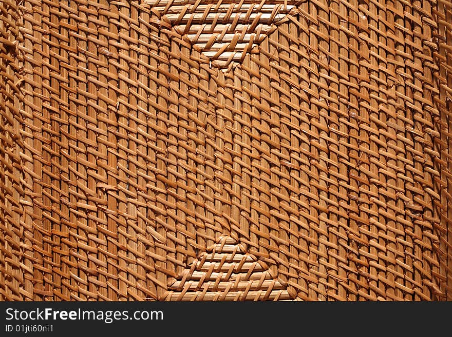 Surface of wicker bread basket. Surface of wicker bread basket.