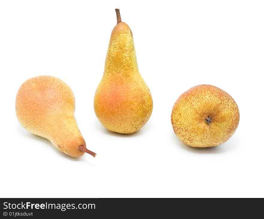 Pears Isolated On The White Background