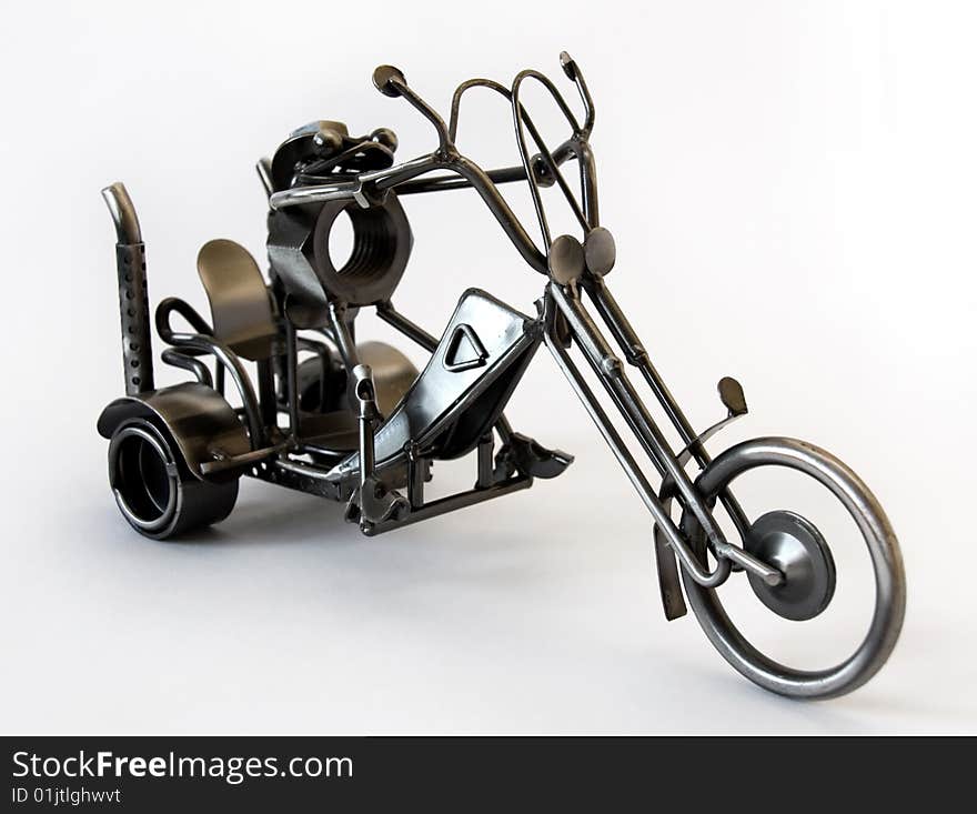 Motorcycle of Metallic Parts, Decoration Toy. Motorcycle of Metallic Parts, Decoration Toy