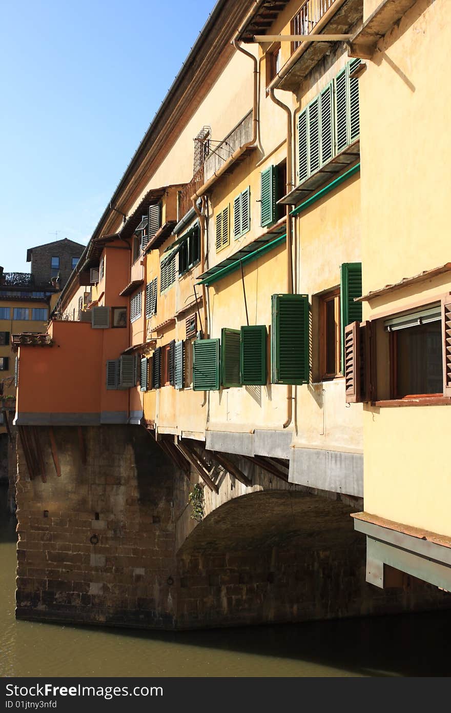 Medieval bridge Ponte Vecchio in Florence