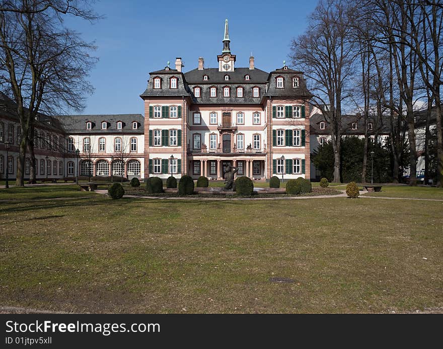 The Bolongaropalast (Palace) in Hoechst, Frankfurt in winter. The Bolongaropalast (Palace) in Hoechst, Frankfurt in winter.