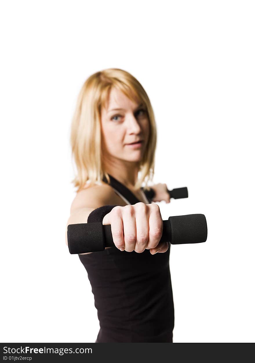 Woman working out