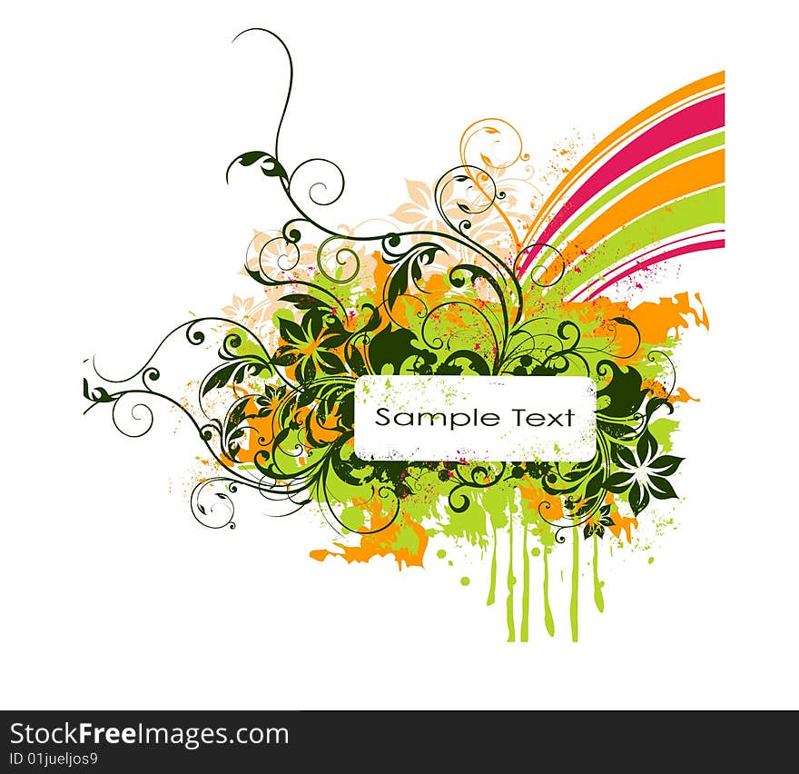 A Floral Vector Background