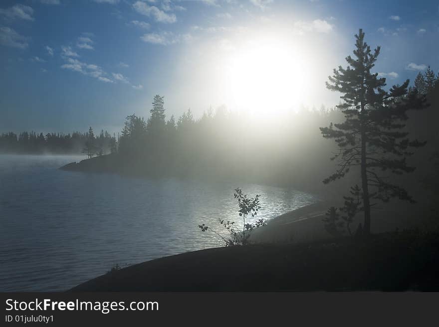 Sunrise on the shore