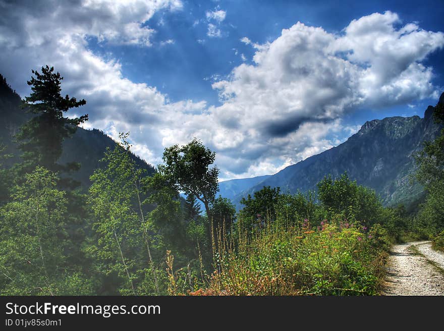 Rila mountains in Bulgaria