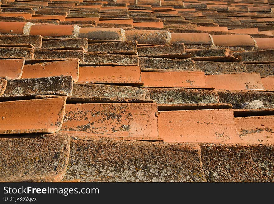 Old roof with new tiles