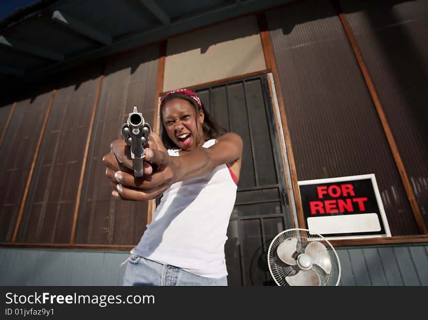 Woman with Gun