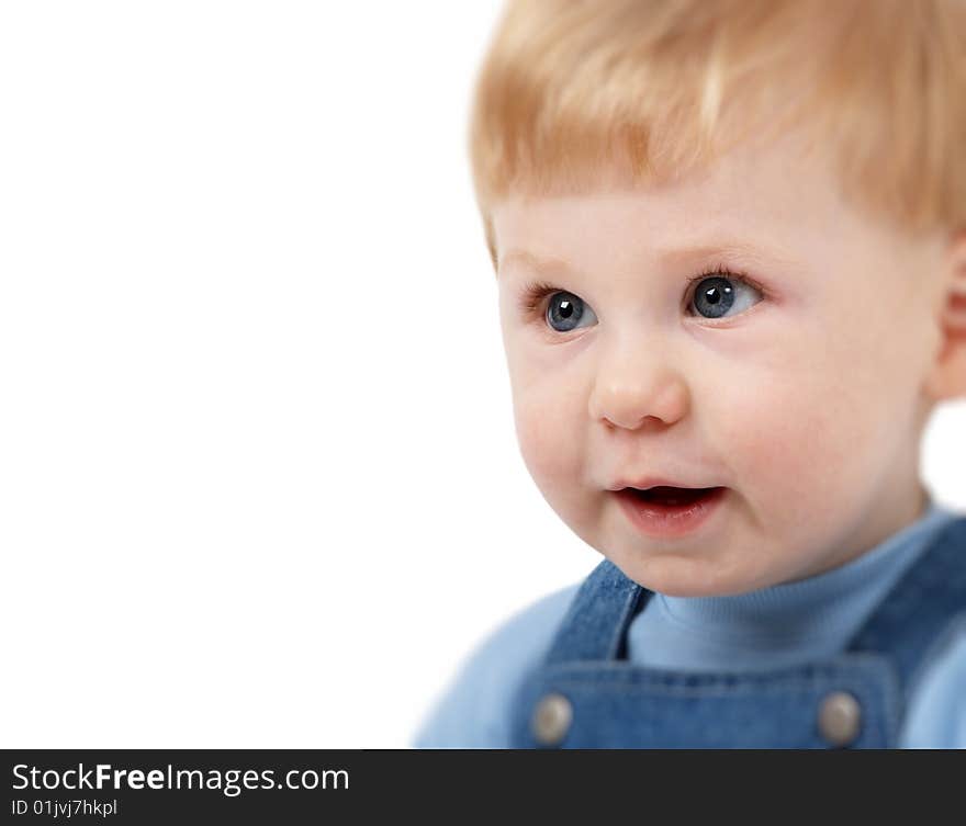 The portrait of the small beautiful boy which smiles. The portrait of the small beautiful boy which smiles