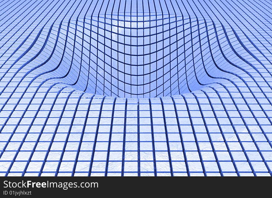 An Abstract 3d cyberspace background. An Abstract 3d cyberspace background