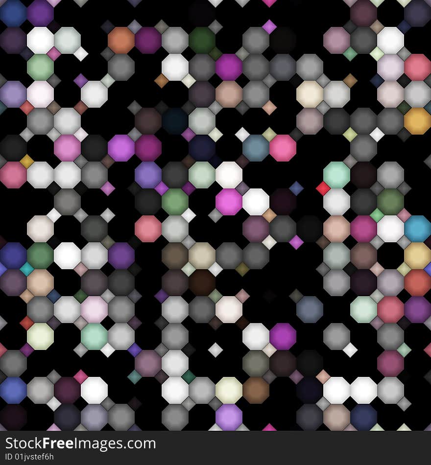 Seamless texture of black and colored grunge shapes. Seamless texture of black and colored grunge shapes