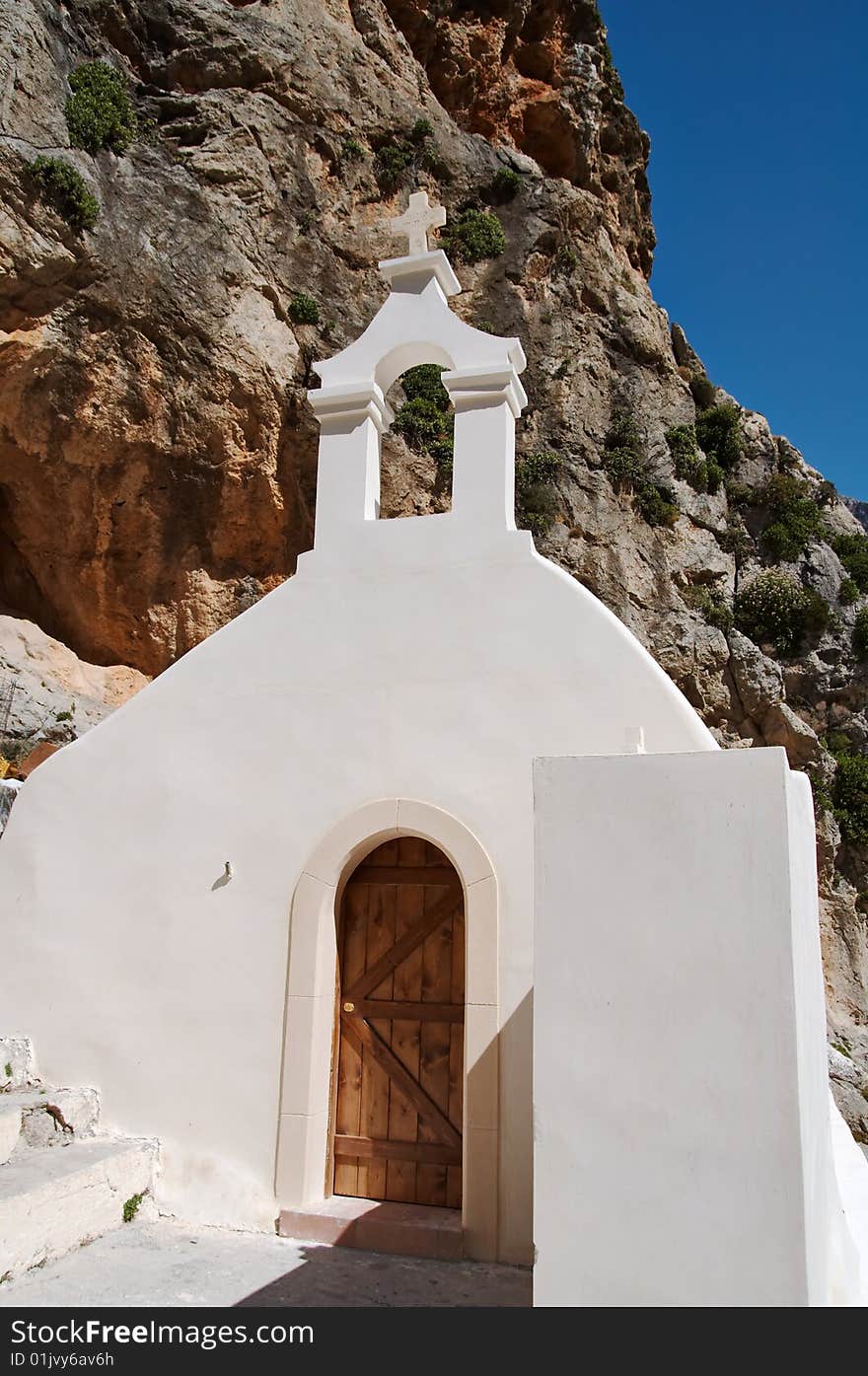 Small chapel in Kourtaliotiko gorge Crete