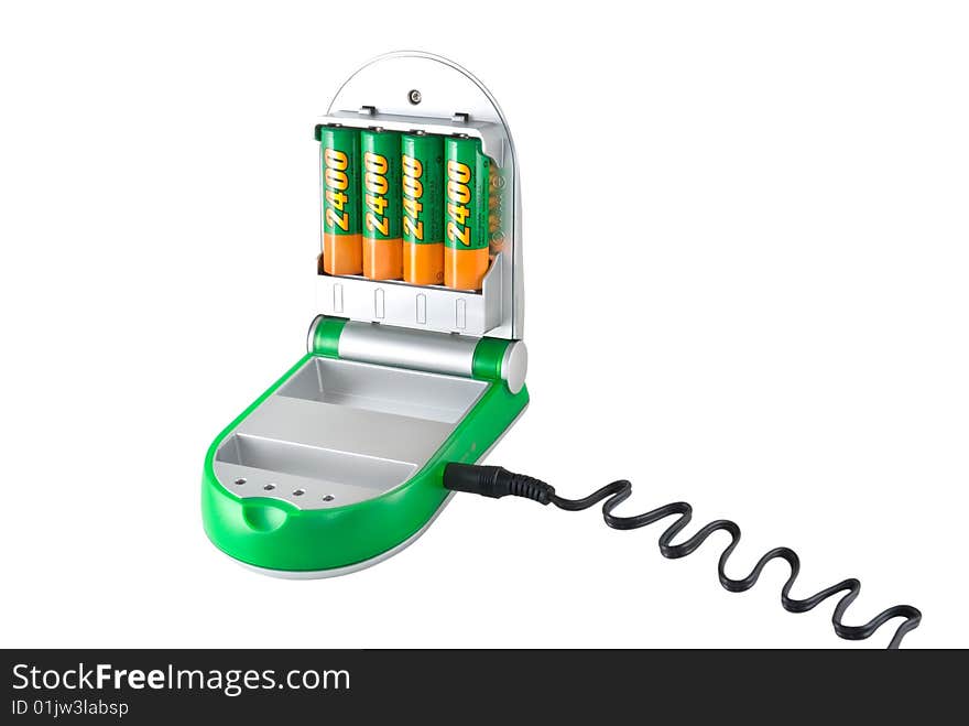 The device for charge finger-type storage battery. The device for charge finger-type storage battery