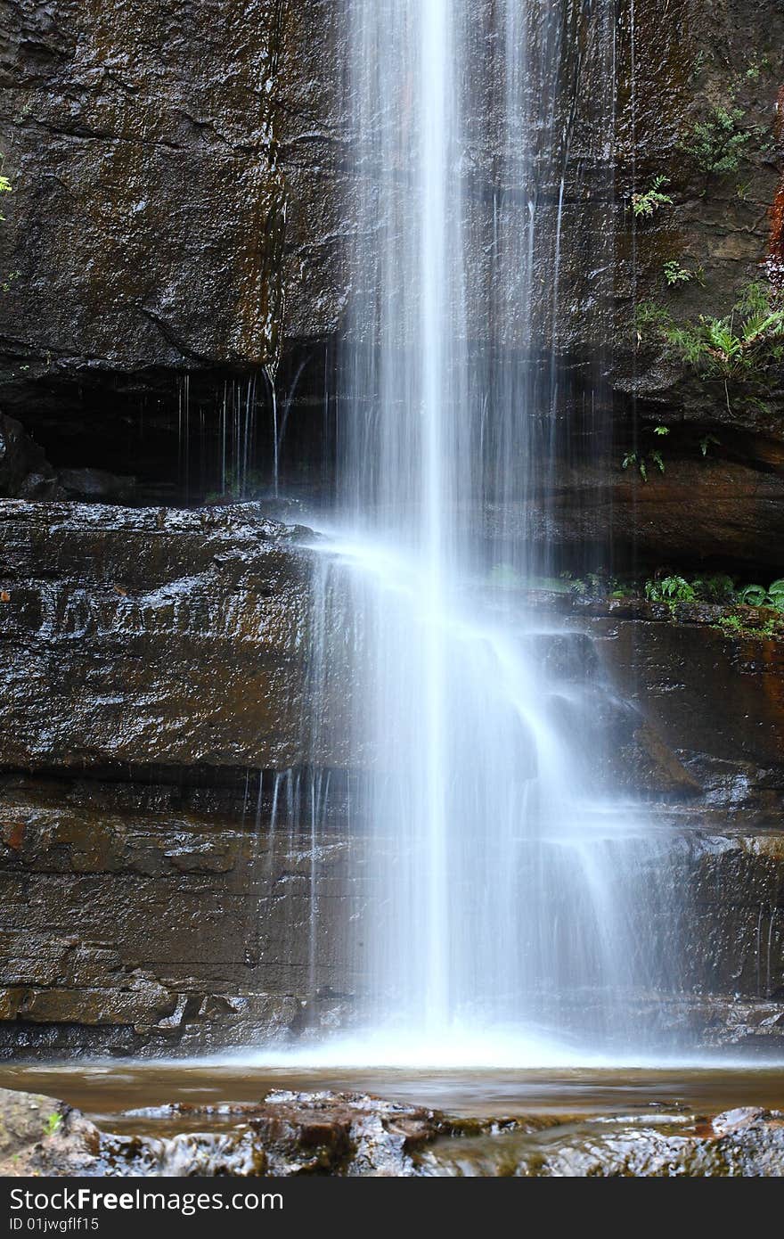 One of many waterfalls in Blue Mountains NSW Australia place is called Wentworth Falls. One of many waterfalls in Blue Mountains NSW Australia place is called Wentworth Falls