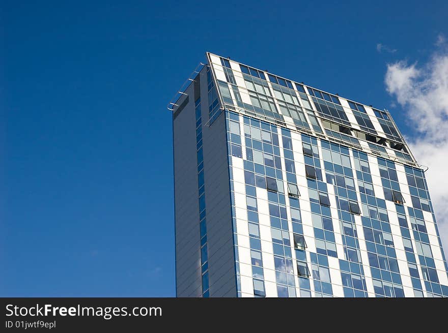 Skyscraper and blue sky