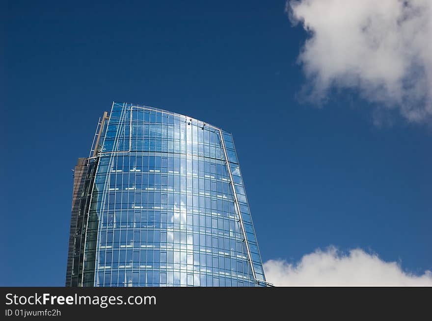 Skyscraper and blue sky