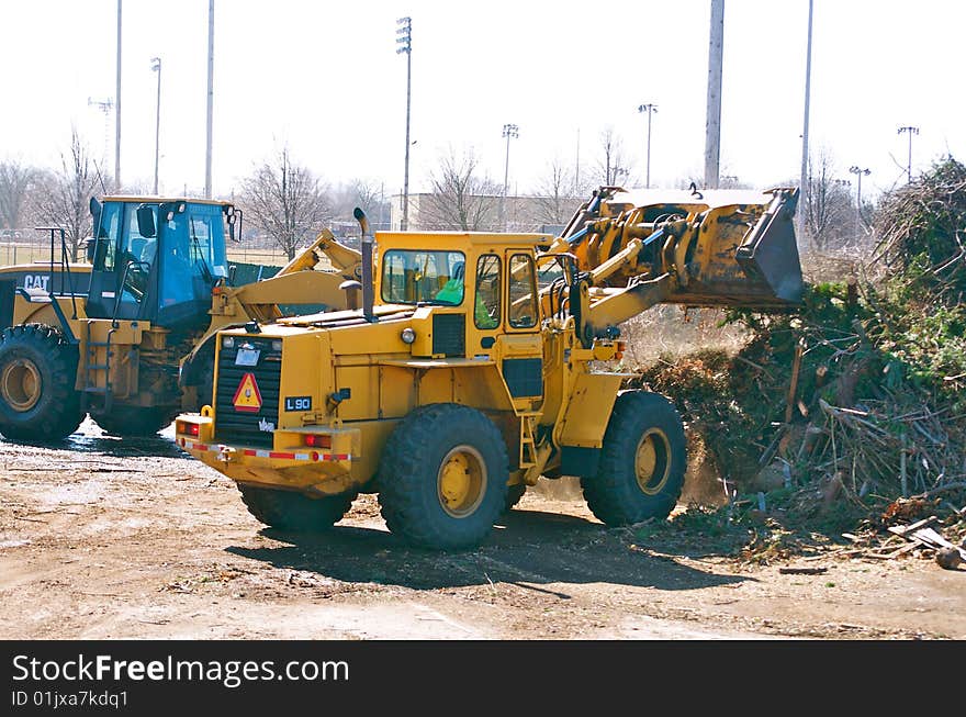 Warwick RI has one of the highest rates of domestic recycling in the country. This image shows yard waste being prepared for composting. Warwick RI has one of the highest rates of domestic recycling in the country. This image shows yard waste being prepared for composting.